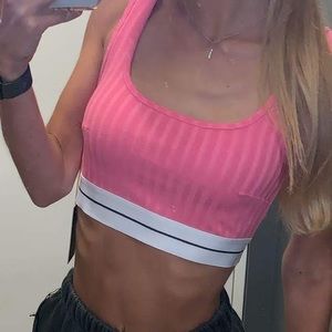 Pink crop top